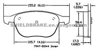 Ford Focus Mazda 3 Volvo S40 Front Disc Brake Pad D1044 3068 3554