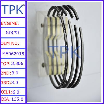 8DC9T piston ring ME062018, 8DC91 engine piston ring set ME062230