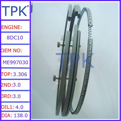 8DC10 PISTON RING ME090582 ME997030, ME065717 ME999510