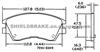DODGE MITSUBISHI PICKUP Auto Parts LOW METAL Brake Pads D349 MB 500 812