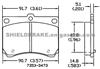 Ford Escort Mazda Protege Disc Front Brake Pad D473 F1CZ-2001B