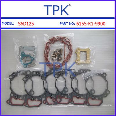 Komtsu 6D125 Full Gasket kit,6D125E-2 Complete gasket set,repair gasket set 6153-K1-9900 6153-K2-9900