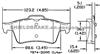 Mazda 3 Volvo S40 Rear Brake Pads D1095 5W93-2200-AA