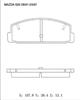 
For MAZDA 6 RX-7 Protege Mazdaspeed Brake Pad FB06-49-280 D3027
