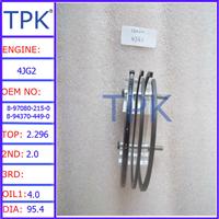 
8-97080-215-0 8-94370-449-0,4JG2 engine piston ring
