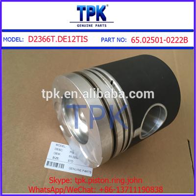 D2366T DE12T ENGINE PARTS PISTON 65.02501-0222B