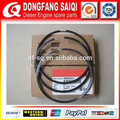Shiyan High Performance QSB6.7 Diesel Engine Piston Ring Set 4955160 4934860