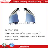 
Toyota Hiace 2005 Front Corner Fender wholesale aftermarket auto parts
