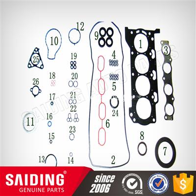 TOYOTA COROLLA engine overhaul gasket set 04111-0T064 ZRE181 1ZR 2013- parts