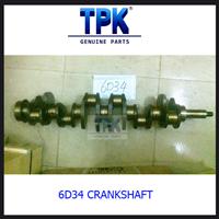 
6D34 6D34T Forged Steel or Cast Crankshaft ME300086
