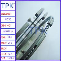 
4D30 piston ring ME012010,ME012070, Mitsubishi 4D30 engine piston ring set
