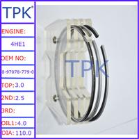 
For Isuzu piston ring, 6HH1 piston ring set, 8-94392-128-1
