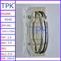 
HINO W06D ENGINE PISTON RING SET,13011-1983 13011-2420 13011-2440
