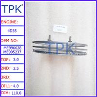 
Mitsubishi 4D35 Engine PISTON RING, ME995237 ME996628
