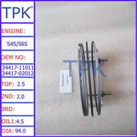 
Mitsubishi S6E PISTON RING, S6S PISTON RING 34417-11011 34417-02012
