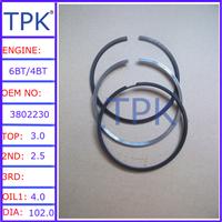 
6B, 6BT,6BTA,ISB,ISB5.9 piston ring set, 3802230 3802421

