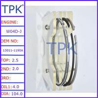 
HINO W04D-J PISTON RING,13019-1190A 13011-3950
