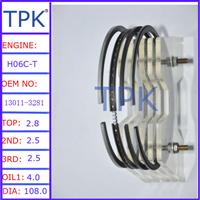 
HINO H06C-TI ENGINE PISTON RING SET, 13011-3281 13019-1270A
