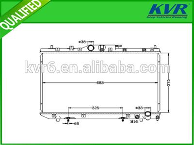 RADIATOR FOR AVENSIS'97 AT 375*688*16/26 KVR-22133