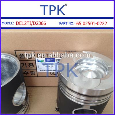Daewoo DE12TI, D2366 ENGINE PARTS PISTON, 65.02501-0222,65.02501-0222B