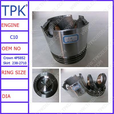 C10 assembled piston, two pieces piston,complete piston,4P-5852 238-2710