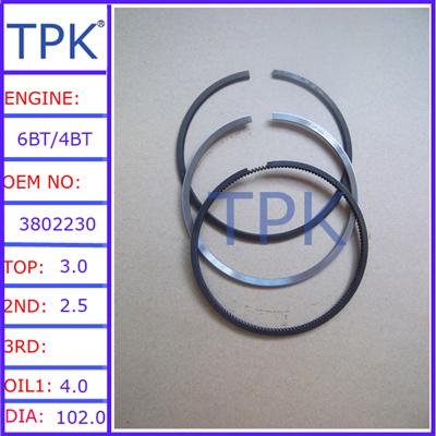 6B, 6BT,6BTA,ISB,ISB5.9 piston ring set, 3802230 3802421