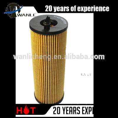 paper filter auto car oil filter 11427807177 for BMW oil filter