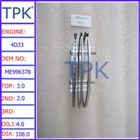 
Mitsubishi 4D33 Engine Piston Ring ME996378
