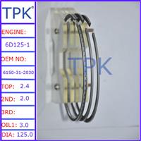 
6D125 piston ring set,6150-31-2030, 1D125 piston ring set
