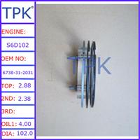 
Komatsu S6D102 piston ring 6736-31-2030,S6D102E piston ring 6738-31-2031 6732-31-2330
