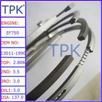 
Hino EF750 Piston Ring,EF750 engine piston ring set 13011-1121 13011-1121B
