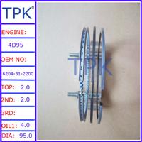 
PC60-3 engine parts, PC120-3 engine piston ring 6204-31-2203 6204-31-2200
