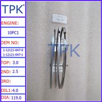 
Isuzu 10PC1 Piston Ring 1-12121-047-1 1-12121-047-0
