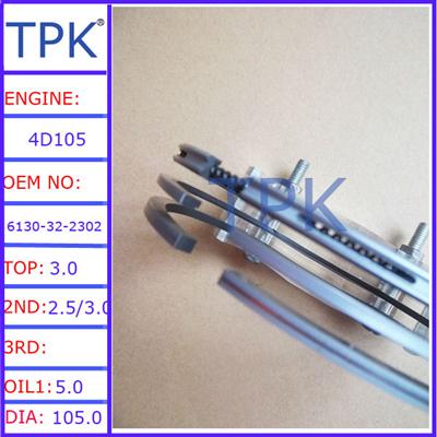 4D105-5 Piston Ring Set 6136-31-2030 6136-31-2010 for komatsu 4D105 piston ring