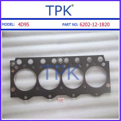 Komatsu 4D95 cylinder head gasket, 4D95L S4D95 Head gasket, 6204-11-1830 6204-11-1810 6204-11-1812 6202-10-1830