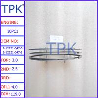 
10PC1 Engine Piston Ring 1-12121-047-1 1-12121-047-0
