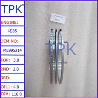 
Mitsubishi 4D35 Engine piston ring ME995214
