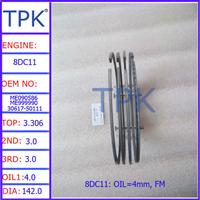 
MITSUBISHI 8DC11 ENGINE PISTON RING 30617-50111 ME999990 ME090586 (Oil 4mm, FM)
