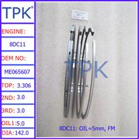 
ME065607 Oil ring 5mm FX, FOR MITSUBISHI 8DC11 PISTON RING
