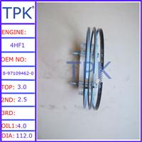 
Isuzu 4HF1 engine piston ring, 8-97028-691-0 8-97109-462-0
