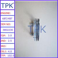 
4B, 4B3.9, 4BT,4BT3.9, 4BTA, 4BTA3.9 piston ring, 3802750 3804930 3802831

