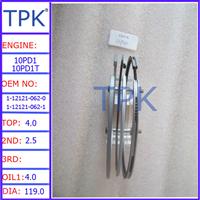 
10PD1 Piston Ring, Isuzu 10PD1T piston ring set, 10PC1T 1-12121-062-0 1-12121-062-1
