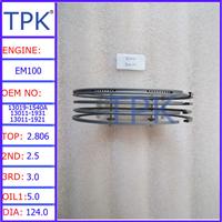 
EM100 RING SET, EM100 ENGINE PISTON RING 13019-1540A 13011-1921A 13011-1931 13011-1921

