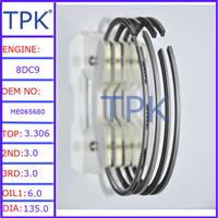 
8DC9 PISTON RING ME065680,ME092392,ME997862
