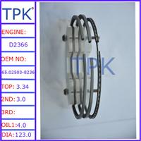 
Daewoo D2366 engine parts piston ring, D2366T diesel parts
