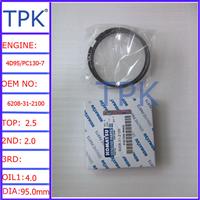 
For Komatsu PC130-7 engine parts ,4D95 piston ring set 6208-31-2100
