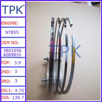 
NT855 piston ring, NT855 engine piston ring 3801056 4089810
