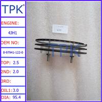 
4JH1 Piston Ring 8-97941-122-0, Isuzu engine piston ring
