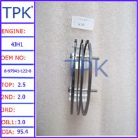 
Isuzu 4JH1 Engine Piston Ring 8-97941-122-0, Isuzu engine piston ring
