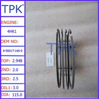 
Isuzu 4HK1 piston ring 8-98017-166-0
